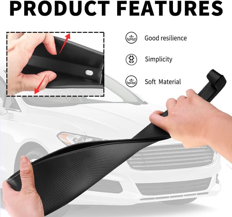 Stacool 2PCS New Car Seat Gap Filler with 2 Storage Areas,Stylish Car Seat Gap Storage for Stabilizing Phone,Keys Wallet,Universal Car Seat Gap Filler Organizer Interior Accessories (Carbon Black) - Image 3
